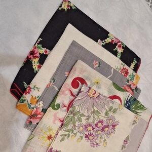 Floral Patterned Handkerchief Collection